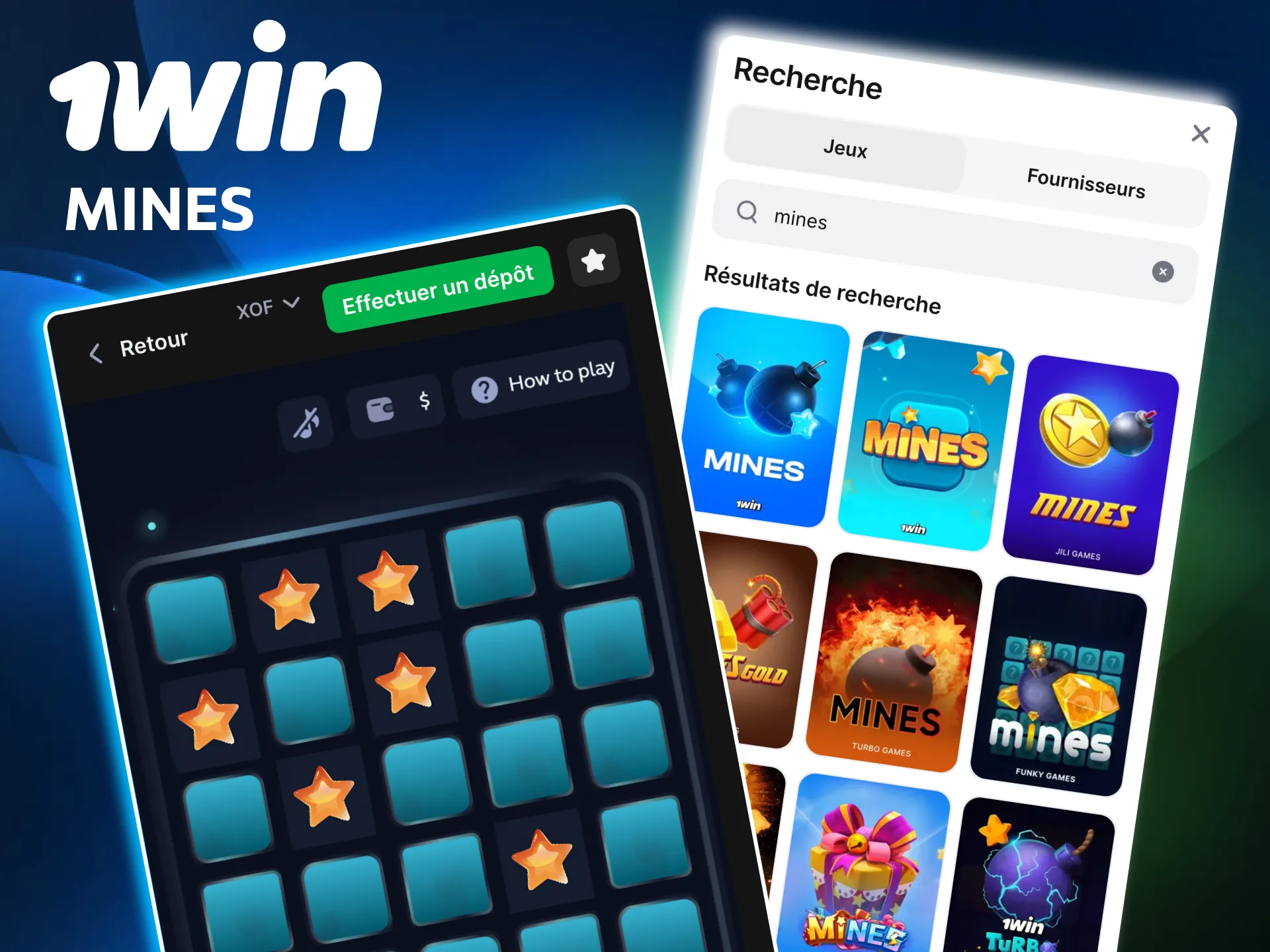 Mines 1win jeu de stratégie et de chance.