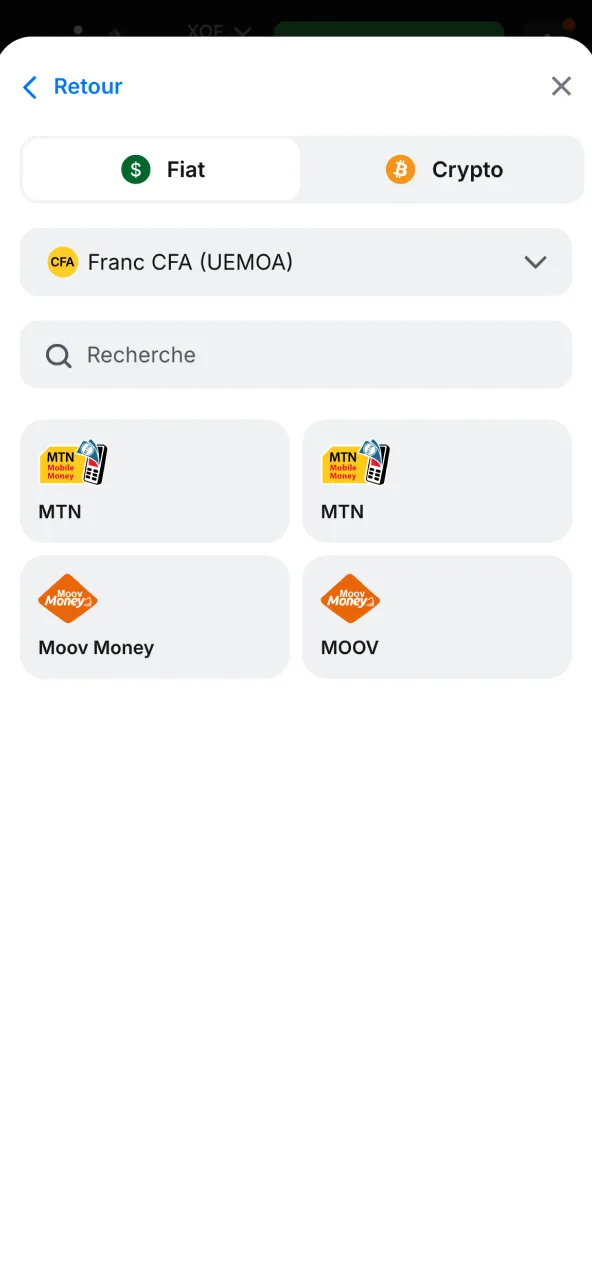 Section caisse 1win pour déposer rapidement en XOF.